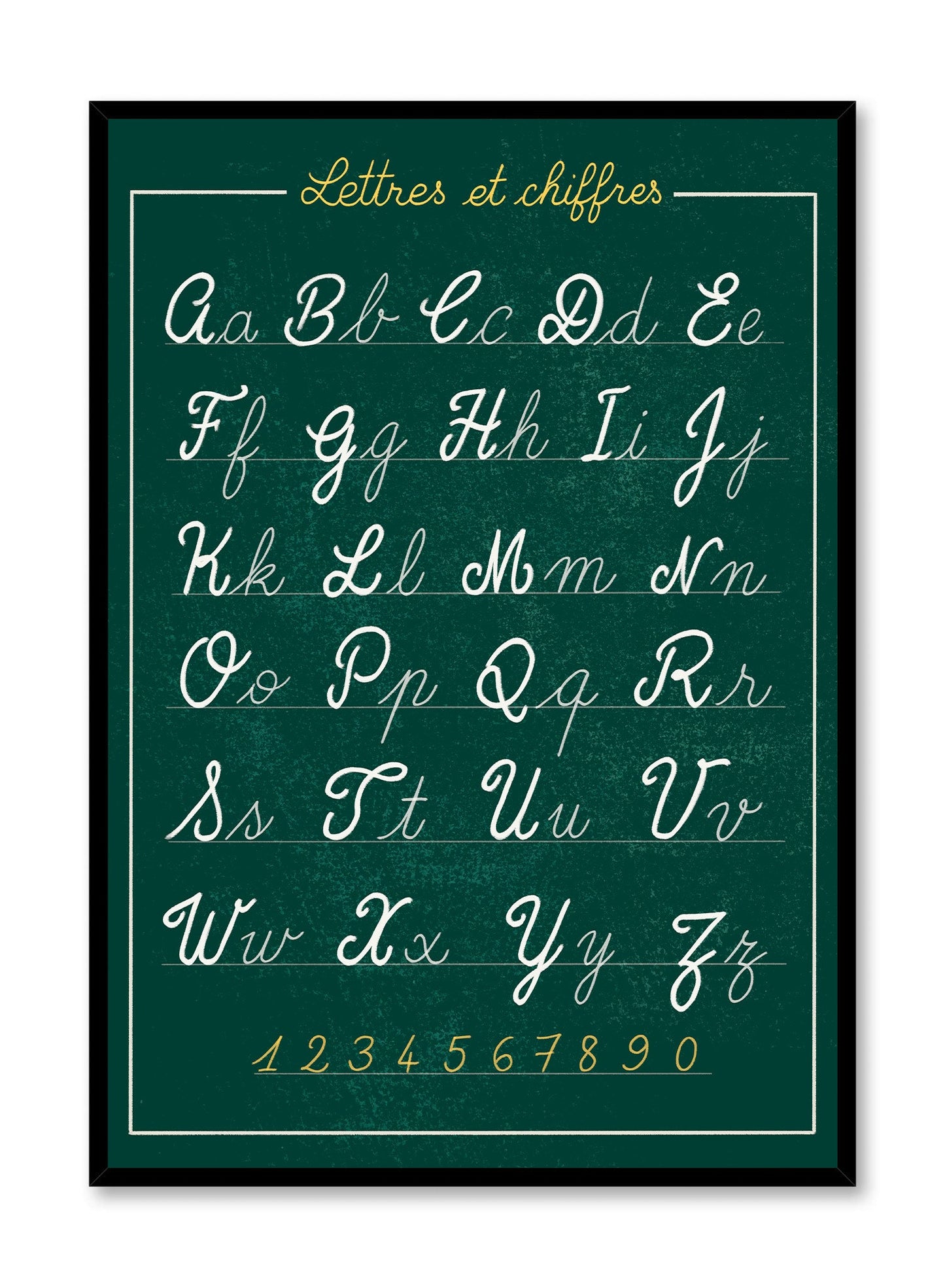 Chalk Calligraphy, Poster